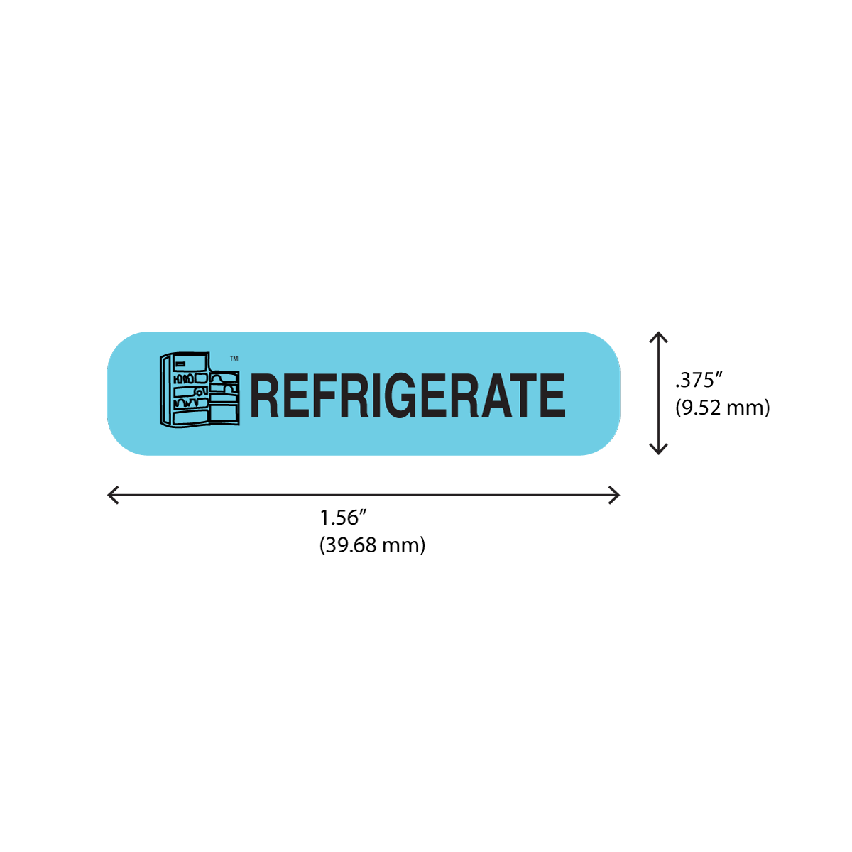 "REFRIGERATE" Label