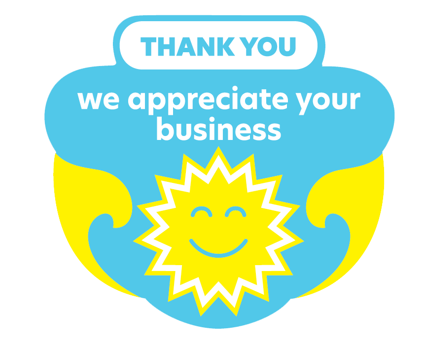 "THANK YOU APPRECIATE" Label