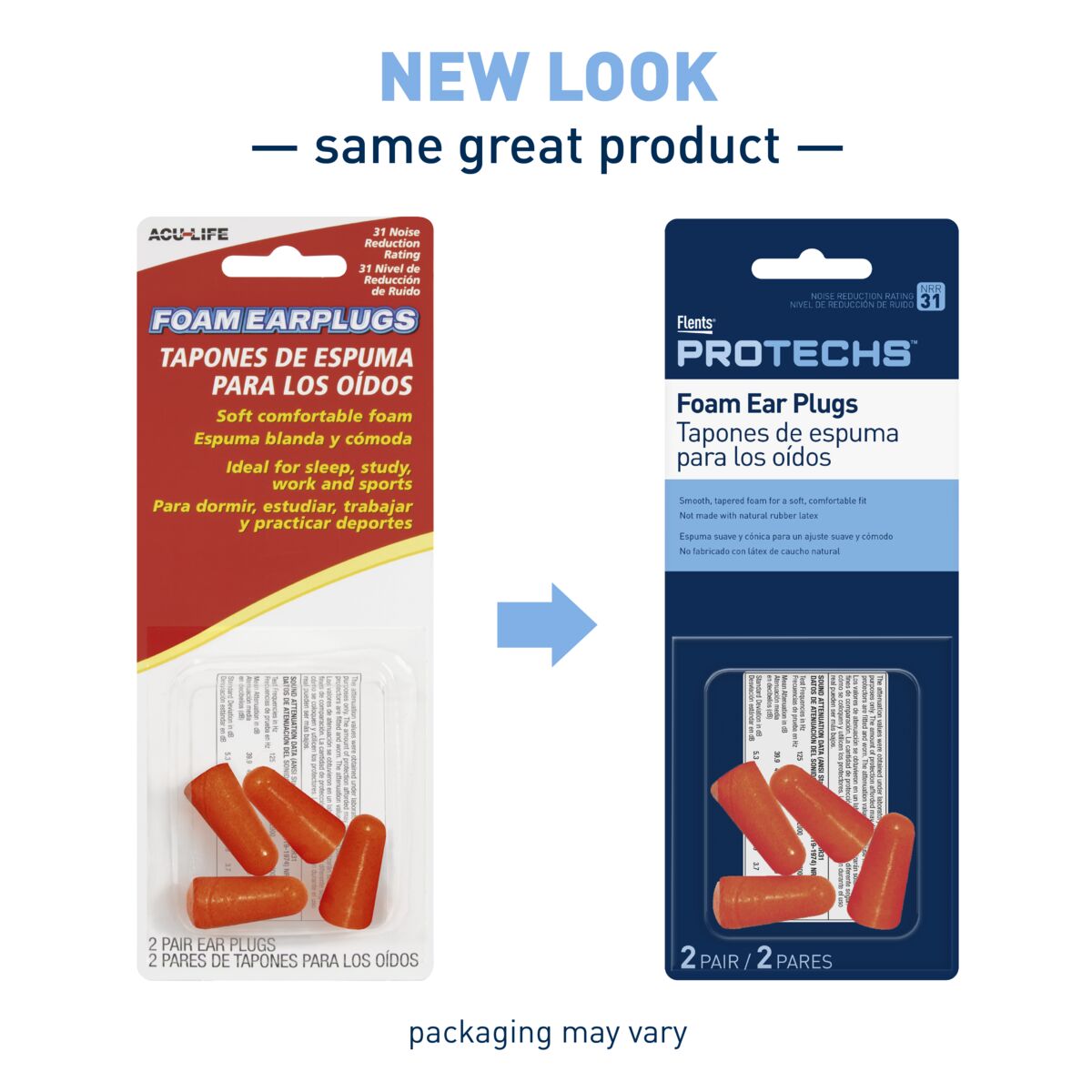 Flents® PROTECHS™ Foam Ear Plugs (2 Pair)