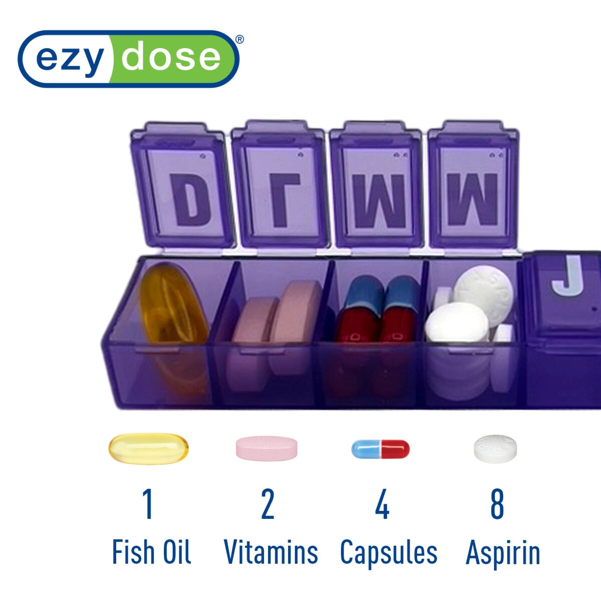 Ezy Dose® Weekly Classic Pill Planner (Small) *SPANISH*