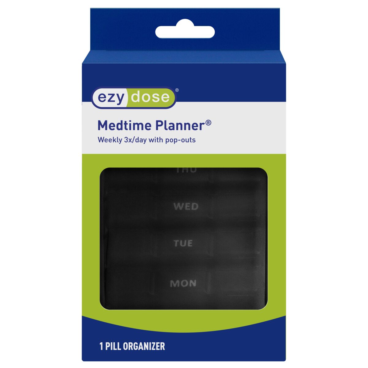 Ezy Dose® Weekly 3x/Day Pill Planner with Case, Assorted Colors