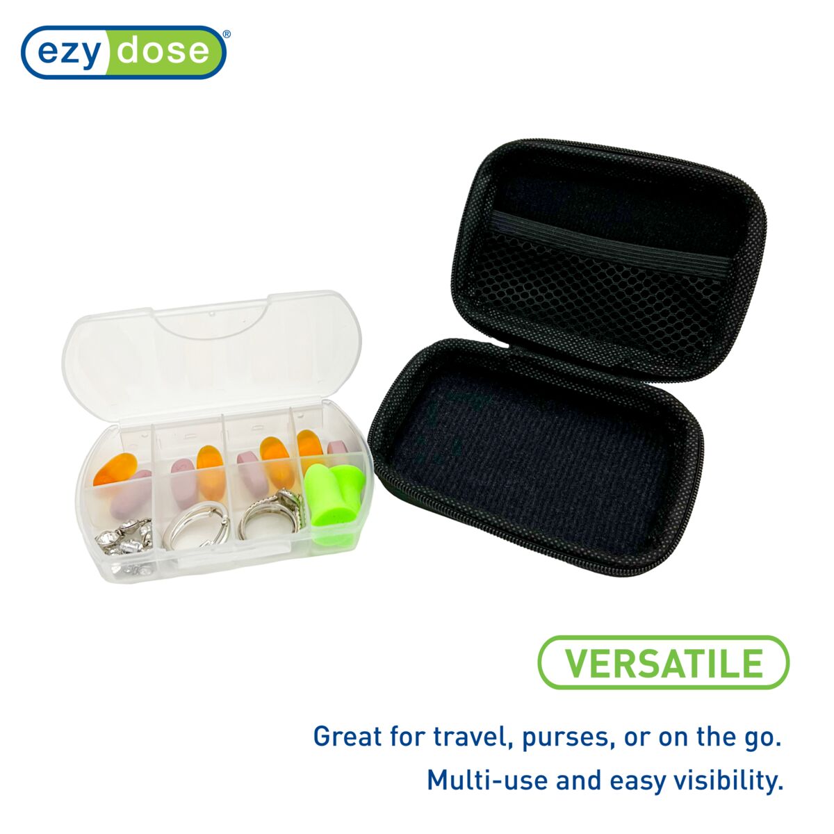 Ezy Dose® Hard Sided Pocket Pharmacy Pill Case - Clip Strip