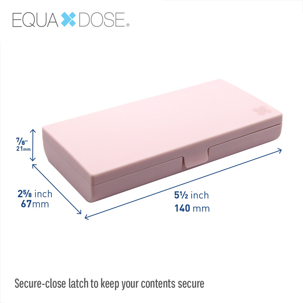 Equadose® Mirrored Travel Pill Case