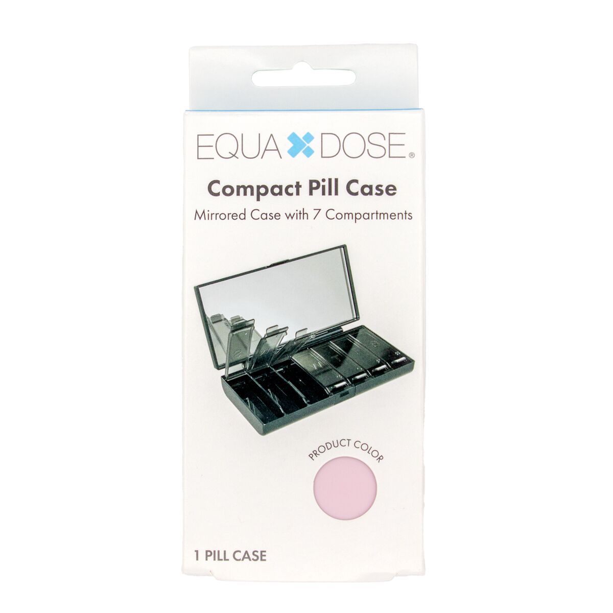 Equadose® Mirrored Travel Pill Case
