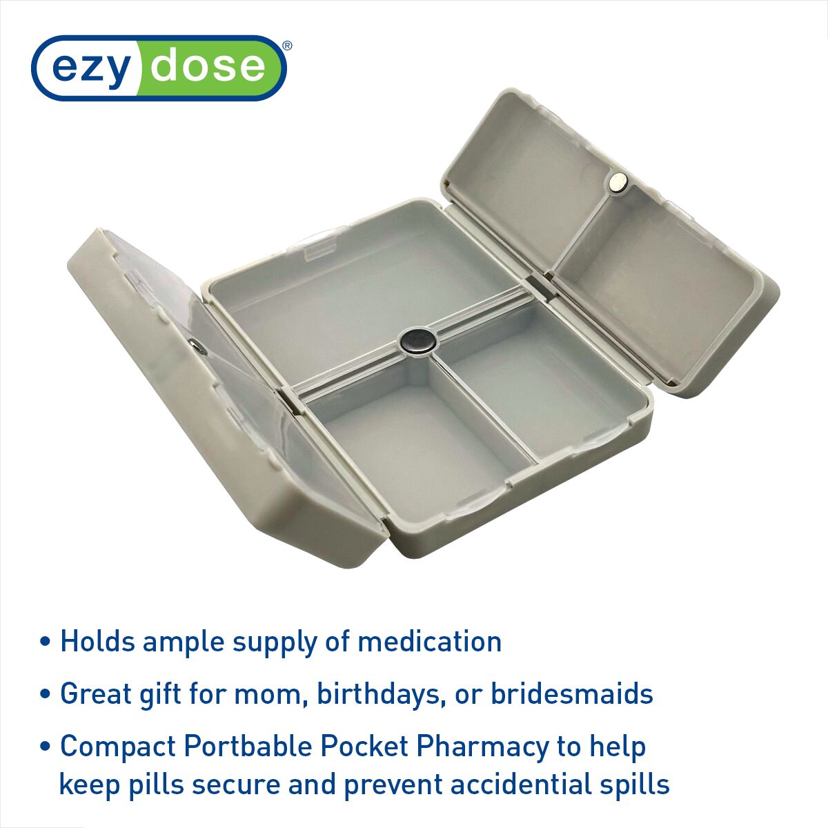 Ezy Dose® Magnetic Bi-Fold Pill Organizer