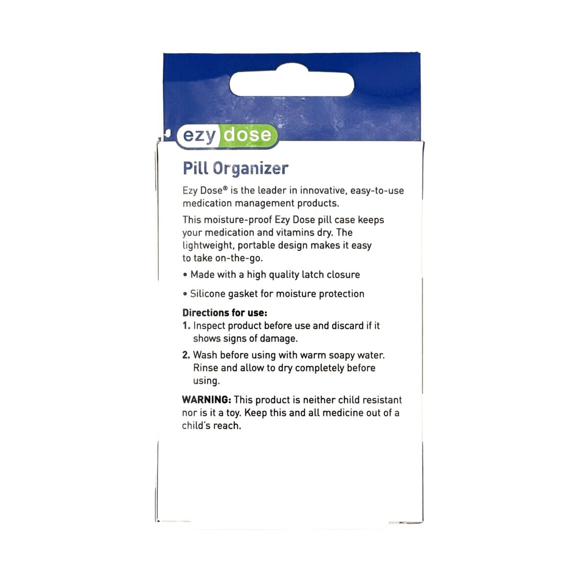 Ezy Dose® Moisture Proof Travel Pill Case