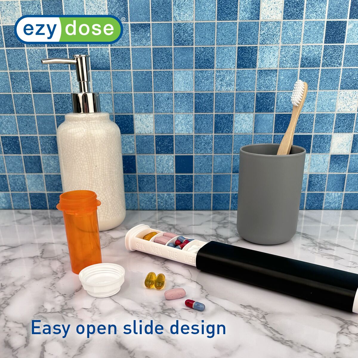 Ezy Dose® Sliding Aluminum Pill Organizer