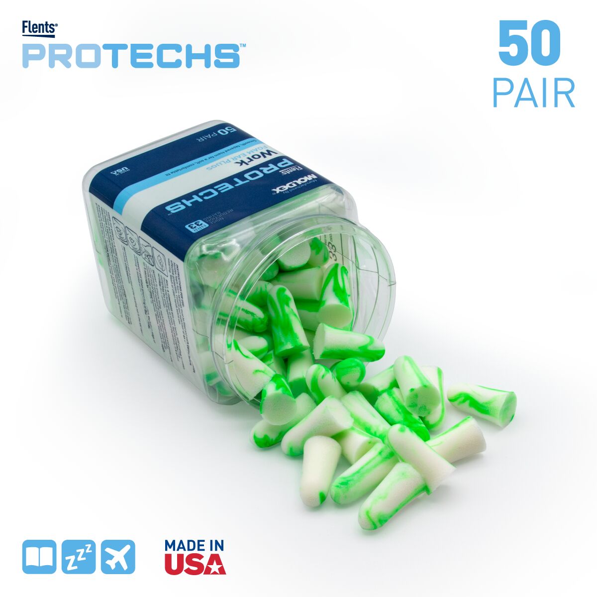 Flents® PROTECHS™ Ear Plugs for WORK