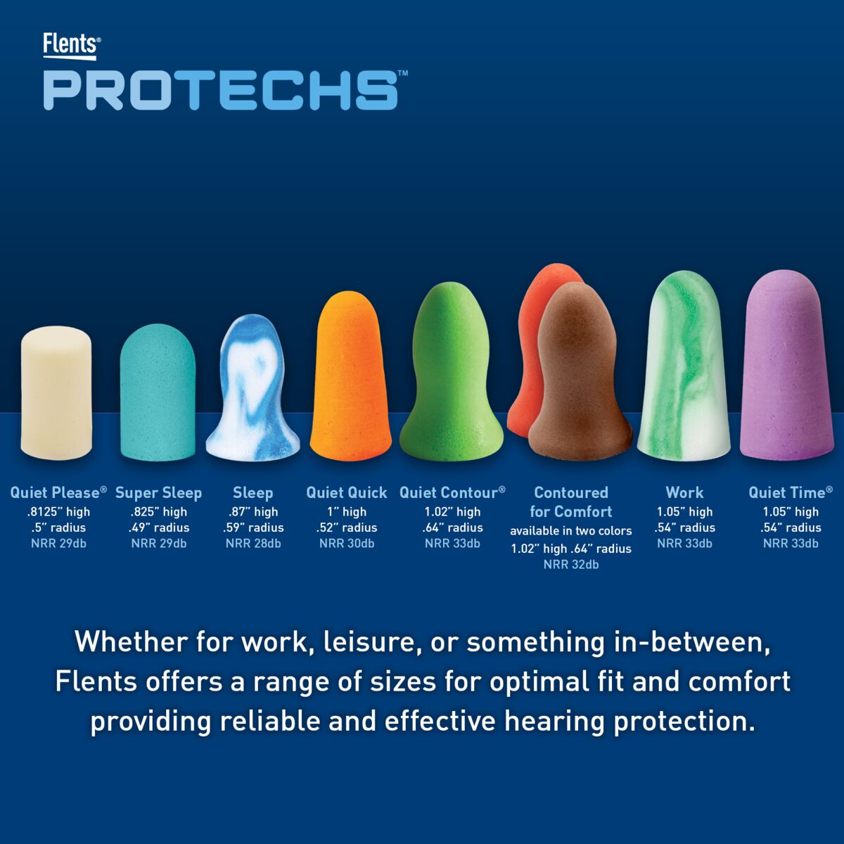Flents® PROTECHS™ Quiet Please® Ear Plugs (100 Pair)