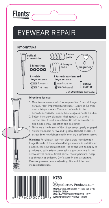 Flents® Eyewear Repair "Fix-It" Kit