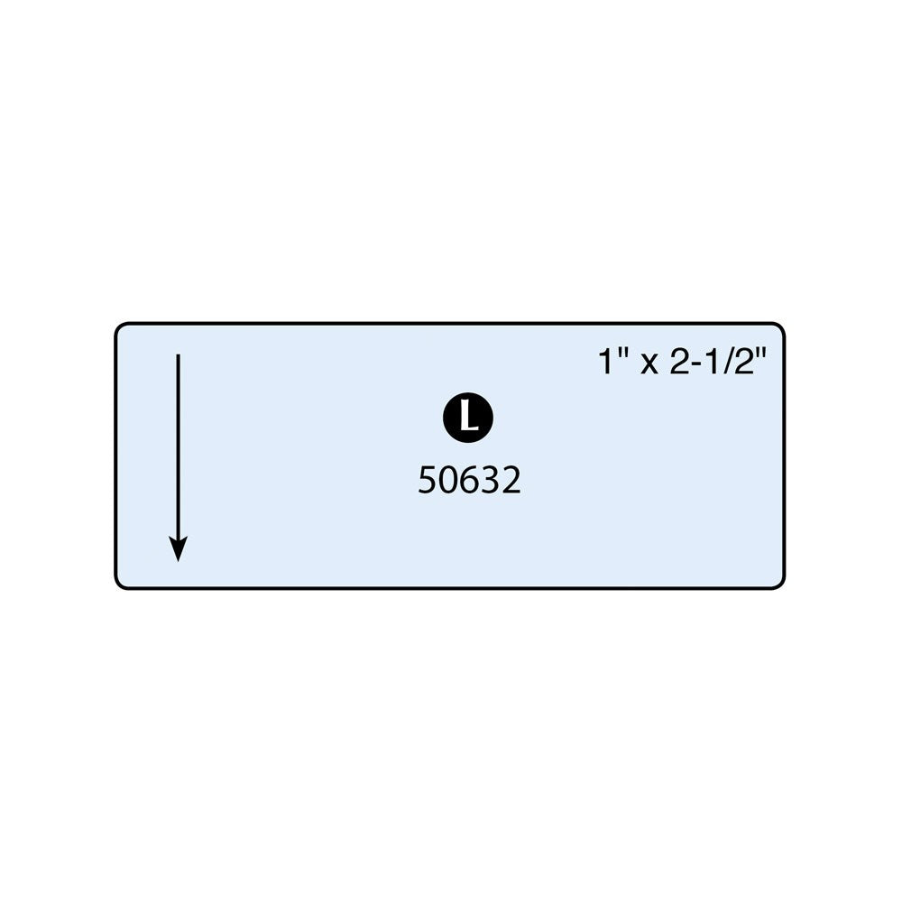 Custom Label (1" x 2 1/2")