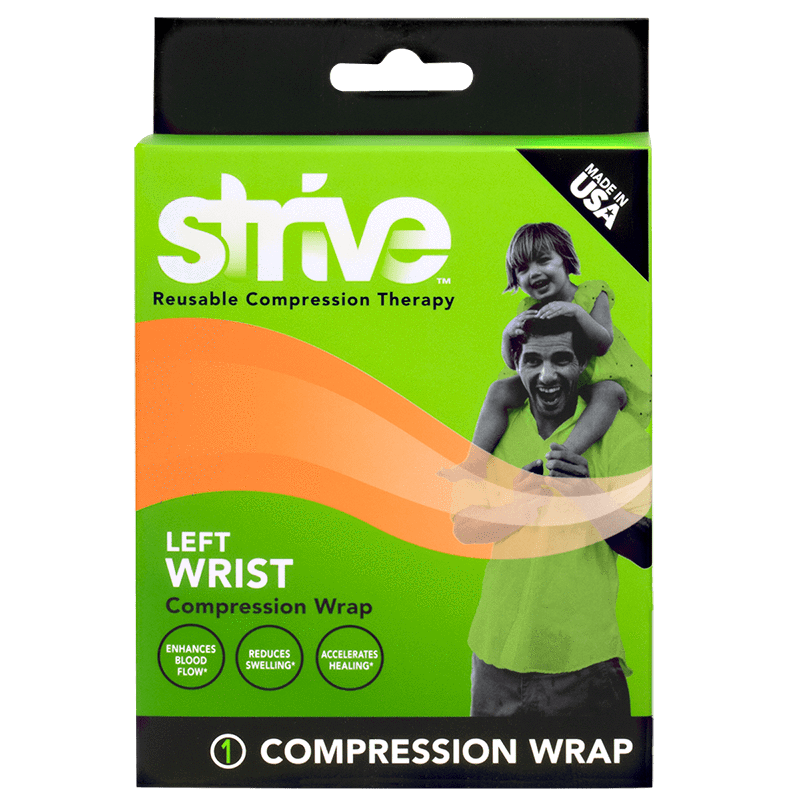 How to use Strive Left Wrist Compression Wrap