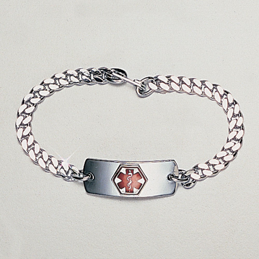 Blank Med ID Bracelet with Wallet Card