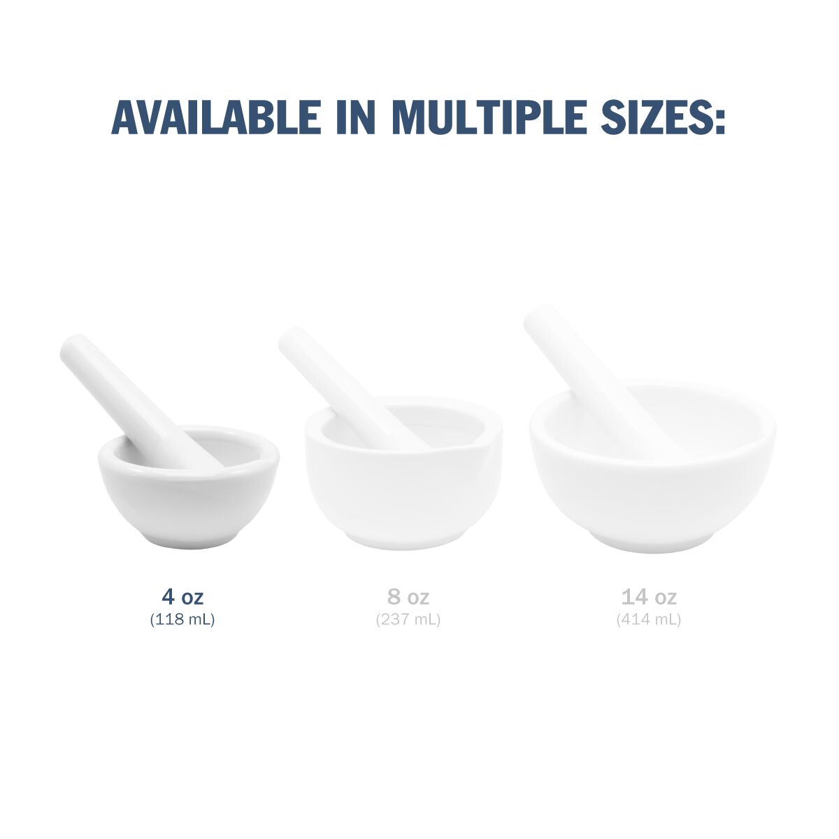 Ceramic Mortar & Pestles