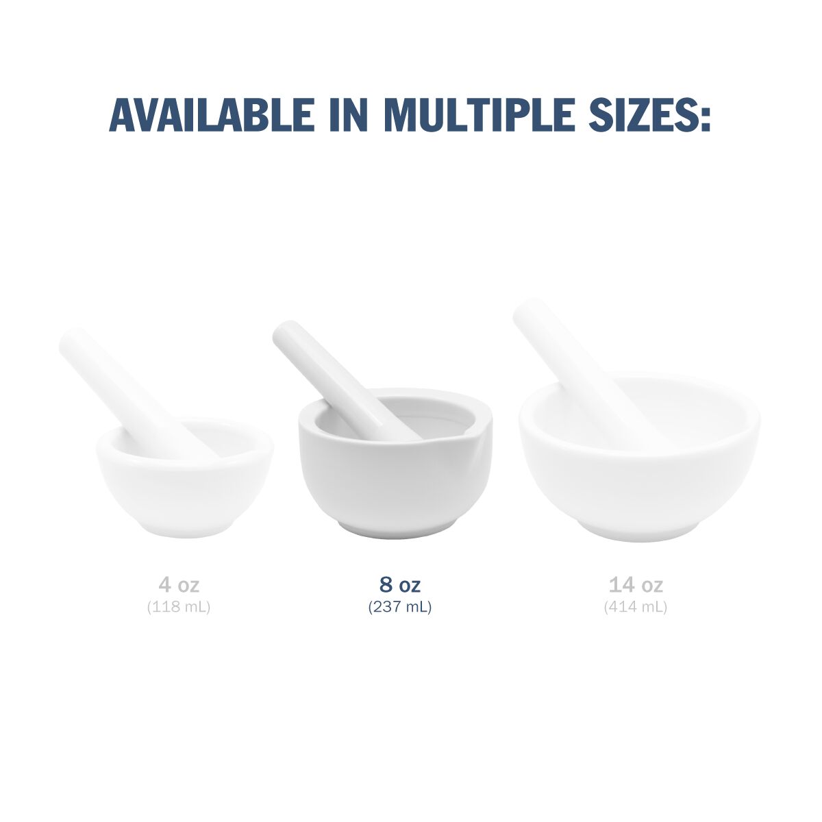 Ceramic Mortar & Pestles