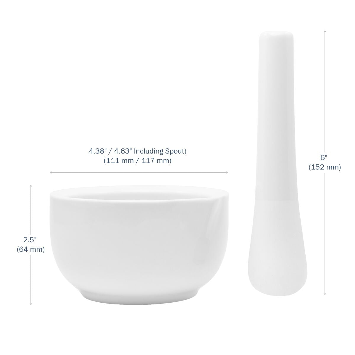 Ceramic Mortar & Pestles