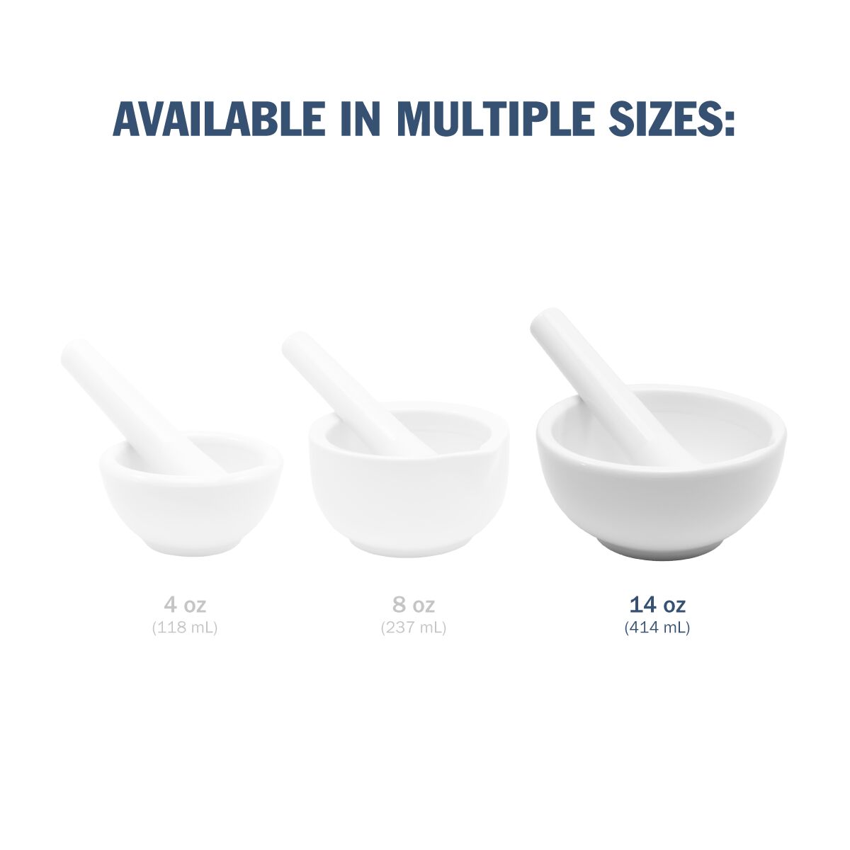 Ceramic Mortar & Pestles