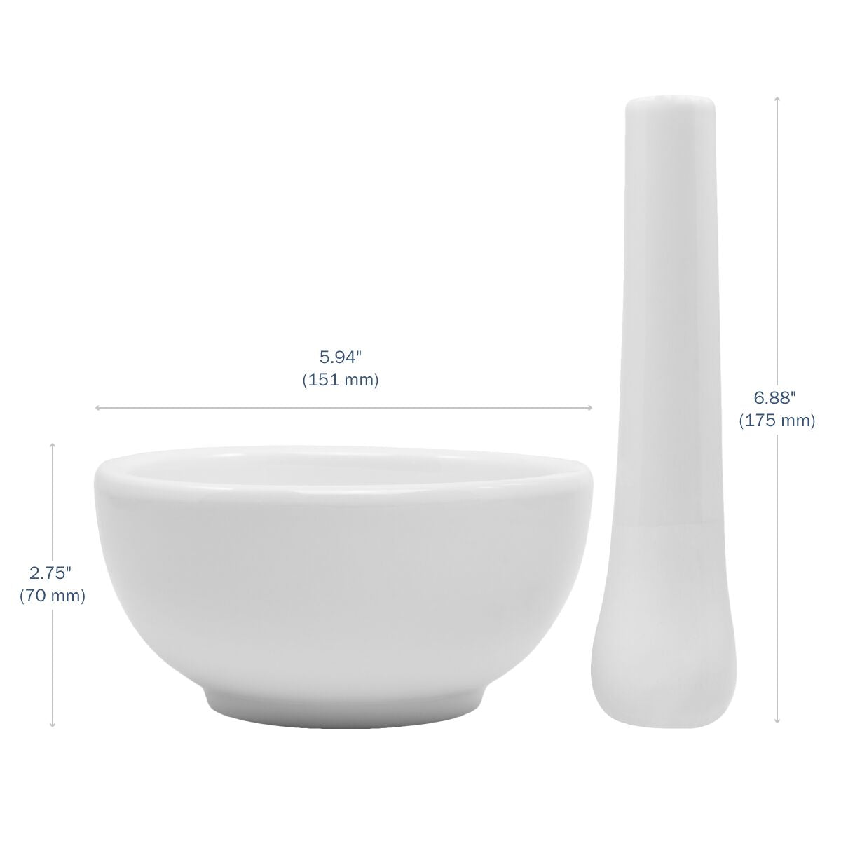 Ceramic Mortar & Pestles