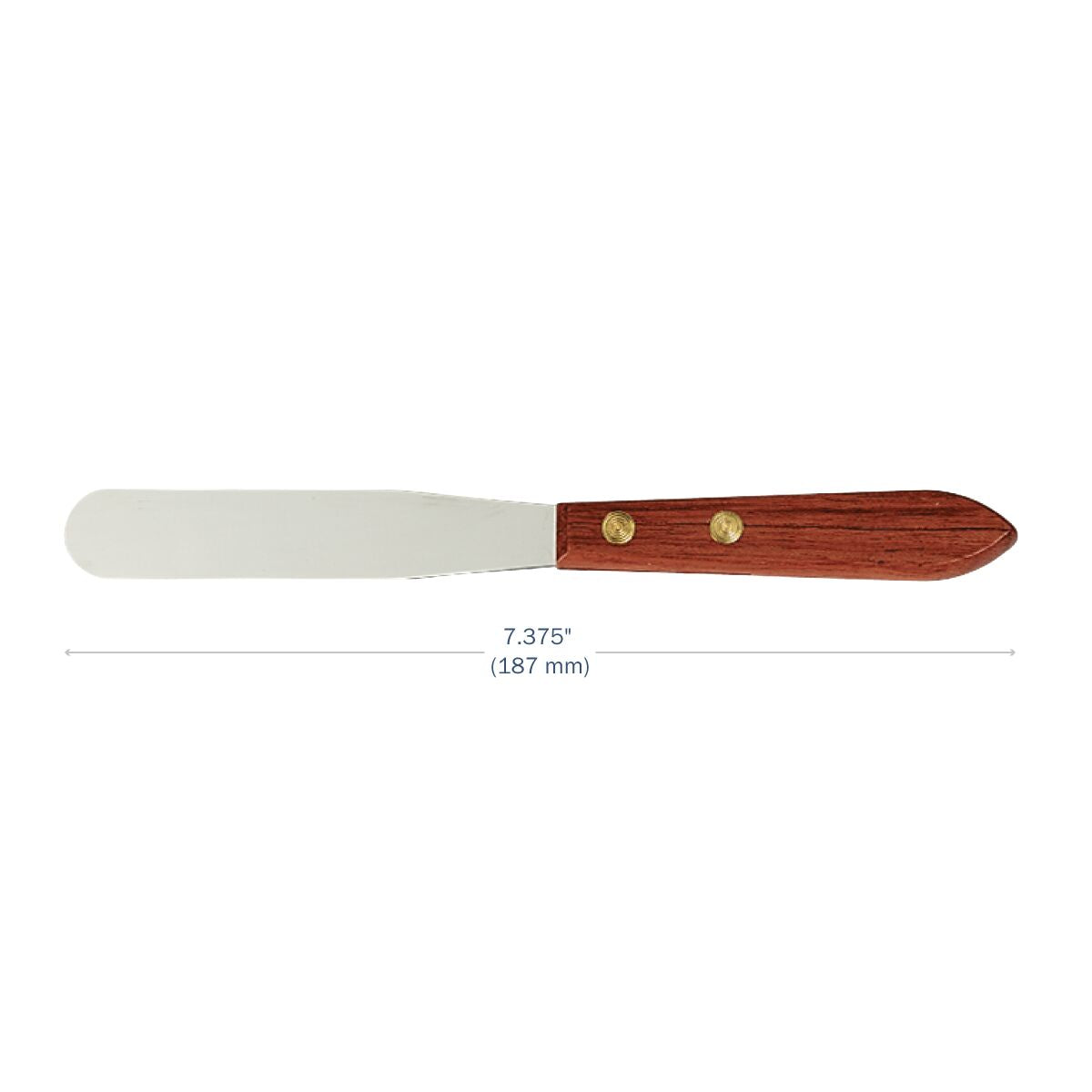 4" Stainless Steel Spatula dimensions