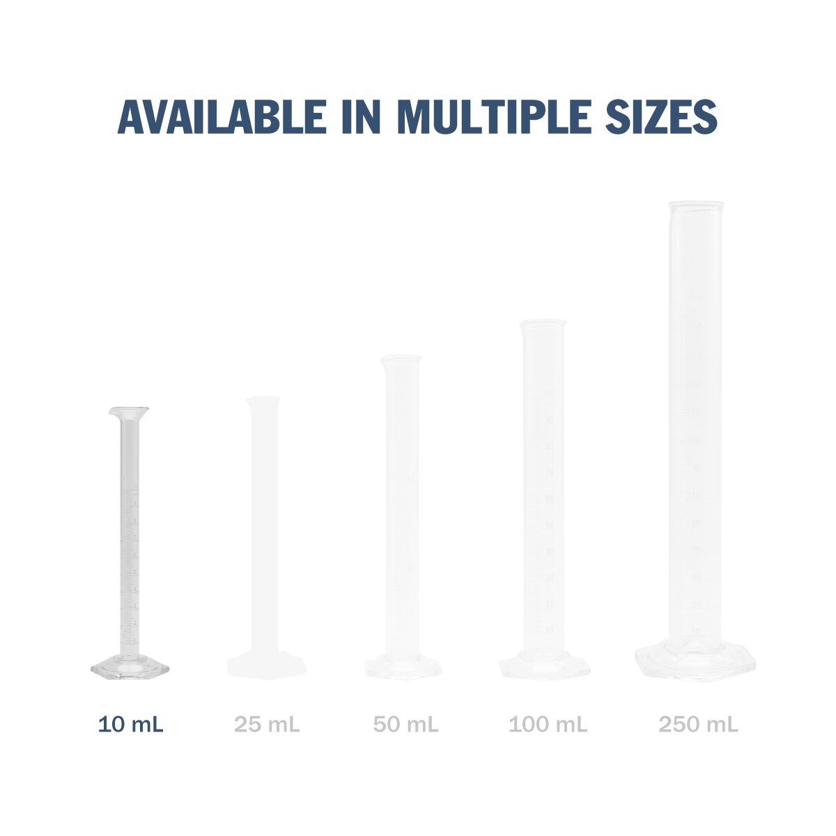 Pyrex® Metric Single Scale Graduated Glass Cylinder