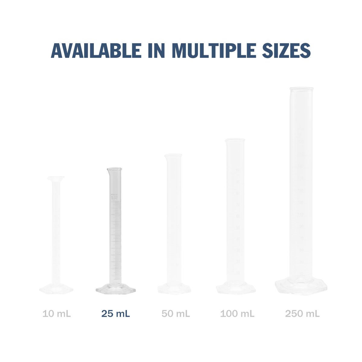 Pyrex® Metric Single Scale Graduated Glass Cylinder