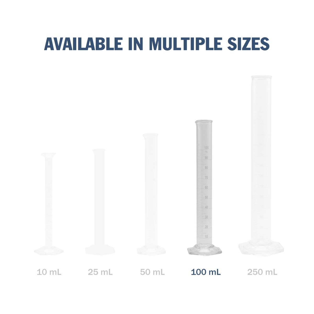 Pyrex® Metric Single Scale Graduated Glass Cylinder