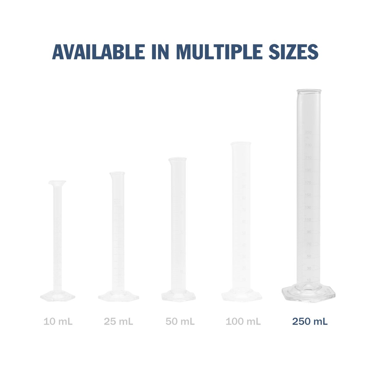 Pyrex® Metric Single Scale Graduated Glass Cylinder