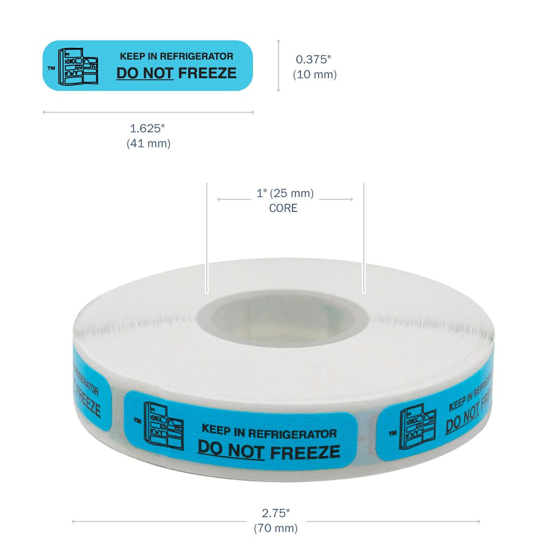 "DO NOT FREEZE" Label