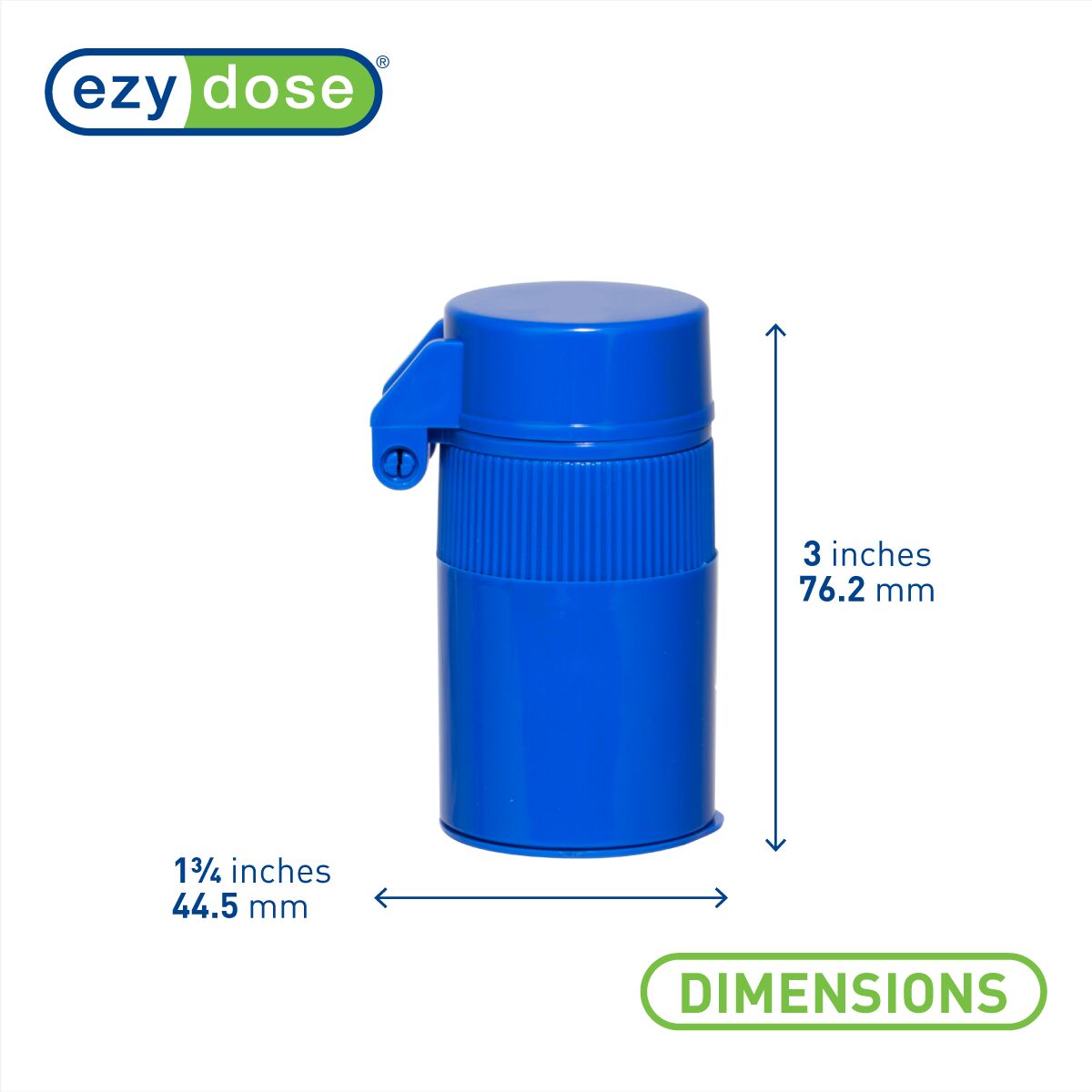 Dimensions of pill cutter and crusher