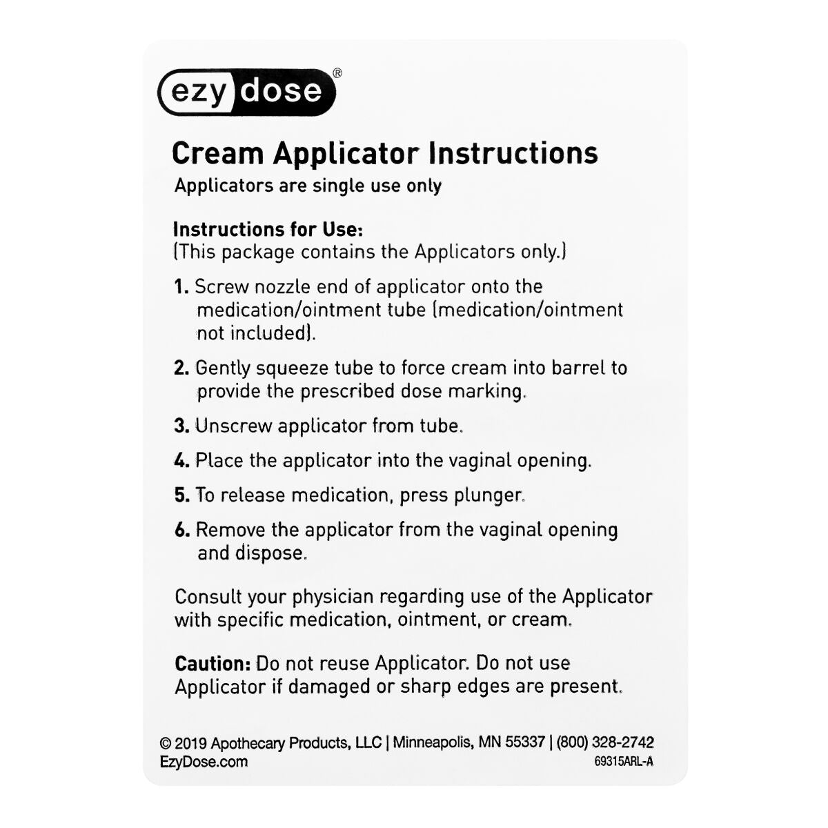 vaginal applicators instructions