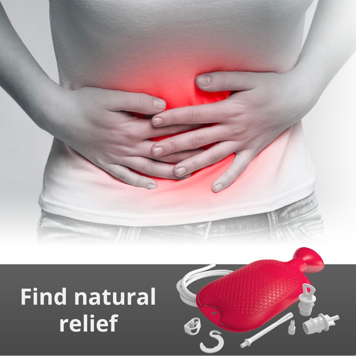Douche and Enema Combination Kit provides natural relief