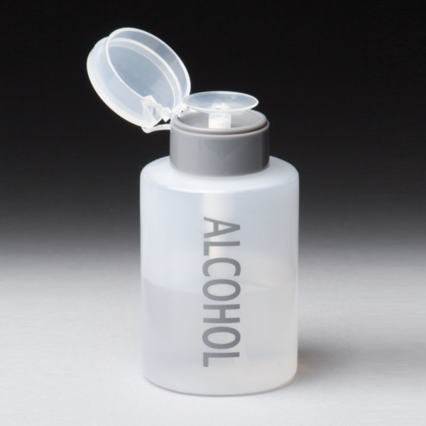 Alcohol Touch Pump Bottle open