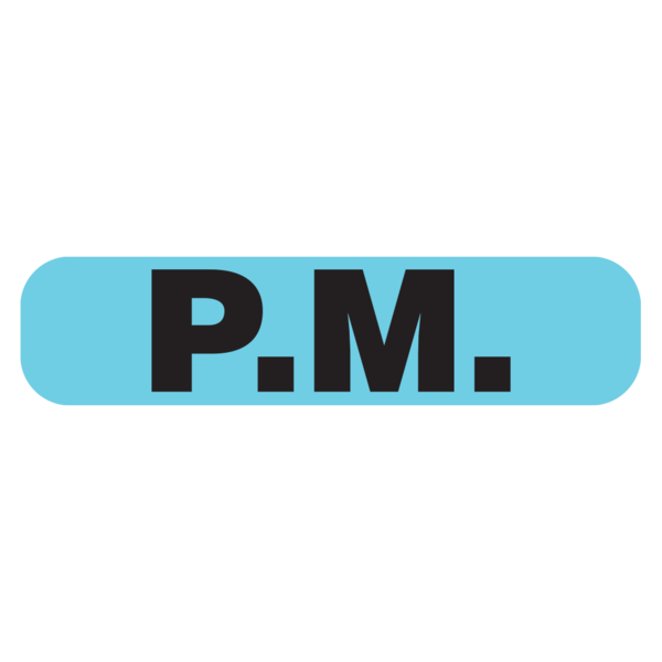 "PM" Medication Label