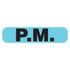 "PM" Medication Label