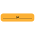 "______OF______" Medication Label