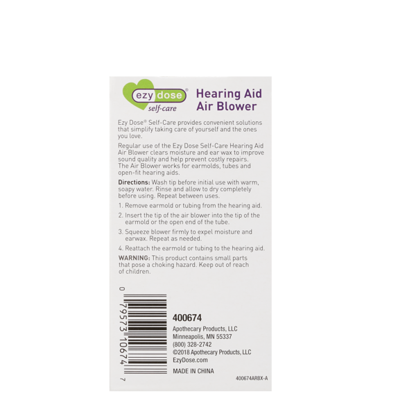 Hearing Aid Air Blower directions