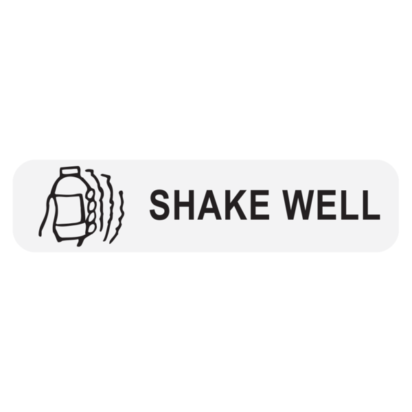 &quot;SHAKE WELL&quot; Medication Label