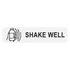 "SHAKE WELL" Medication Label