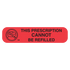 "CANNOT REFILL" Label