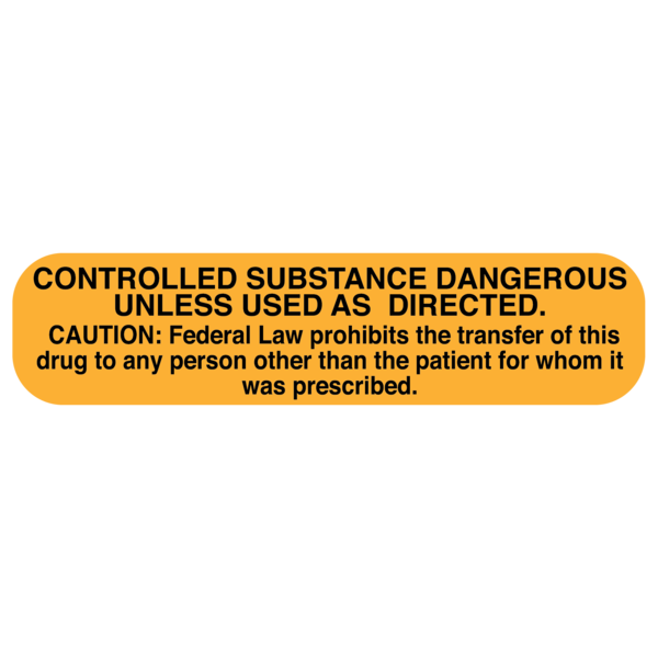 "FEDERAL LAW" Medication Label