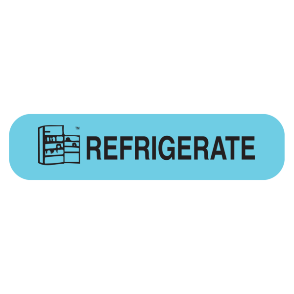"REFRIGERATE" Medication Label