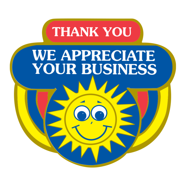 "THANK YOU APPRECIATE" Label