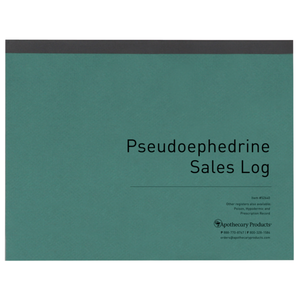 Pseudoephedrine Sales Log