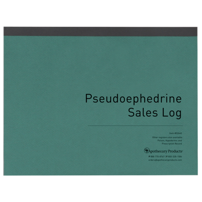 Pseudoephedrine Sales Log