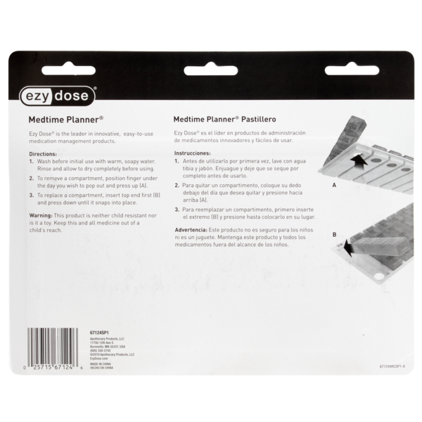 One-Day-At-A-Time® Planner / Pastillero directions