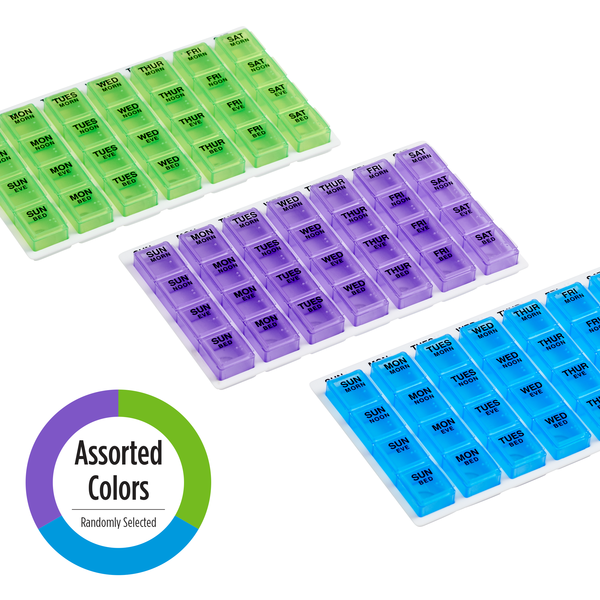 Ezy Dose One-Day-At-A-Time Medtime Planner assorted colors