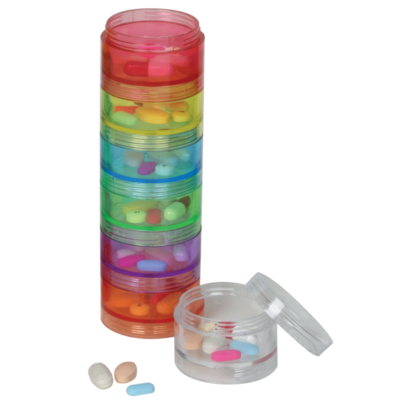 Weekly Stackable Pill Planner