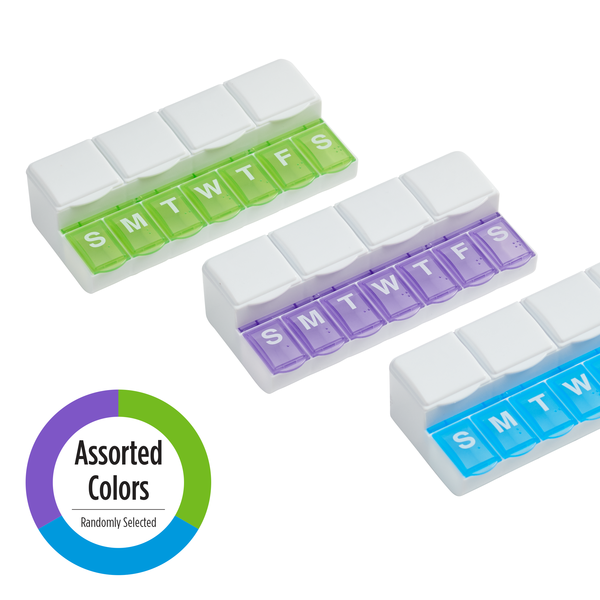 Weekly Combination Pill/Vitamin Planner assorted colors