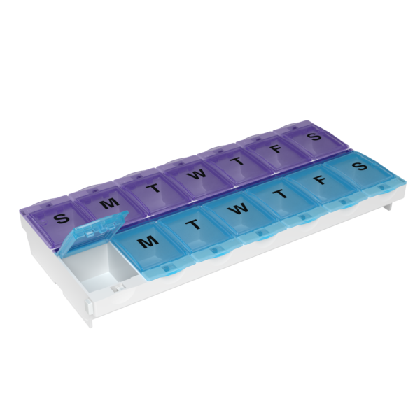 Locking 2-Week Pill Planner (2XL)