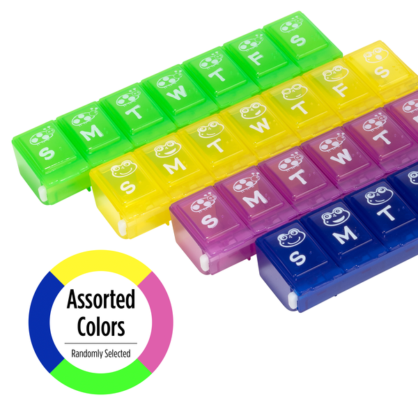 Weekly Family Pill Planner - Assorted colors